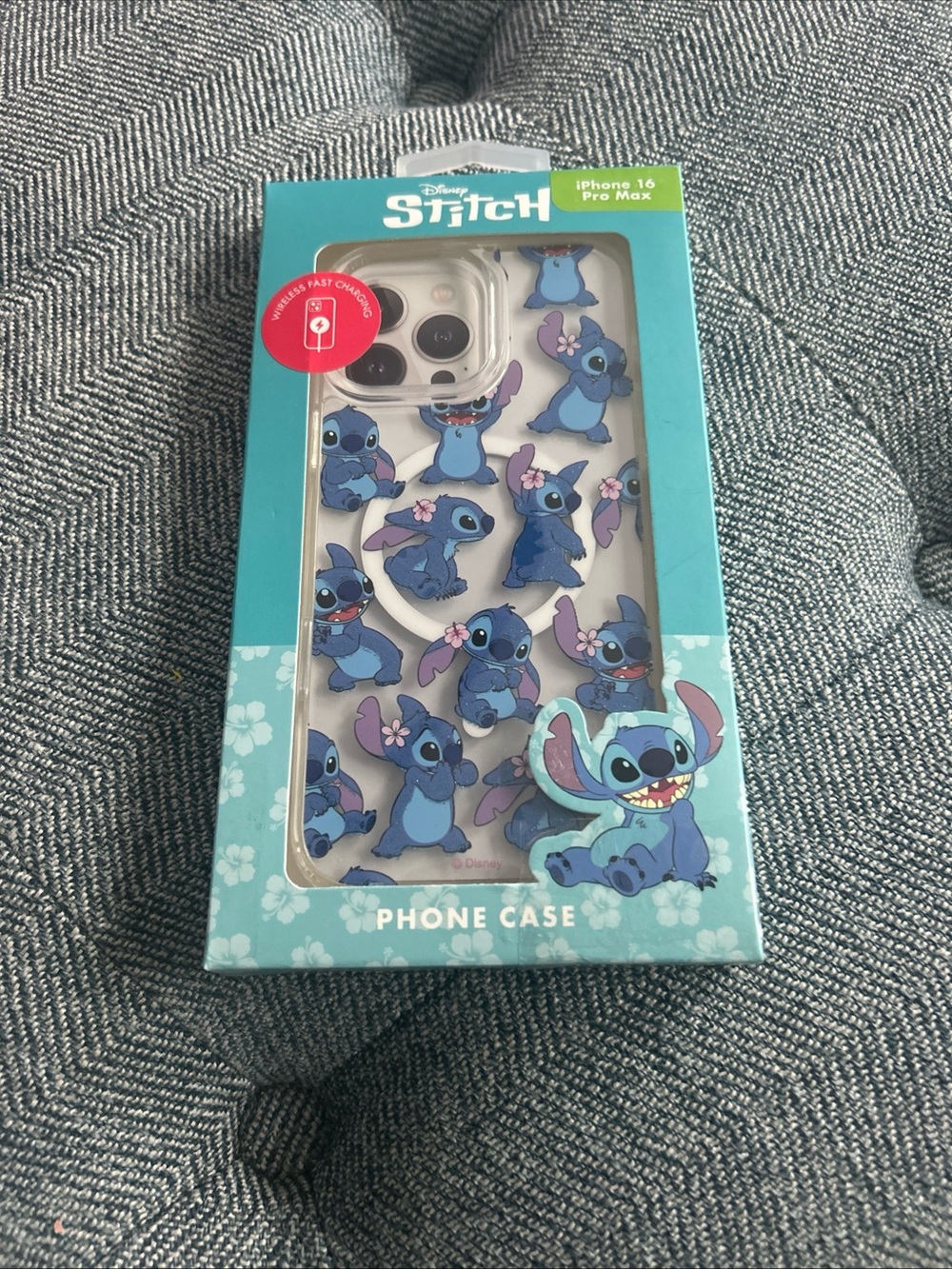 Disney Stitch Fun Theme iPhone 16 Pro Max Case - New